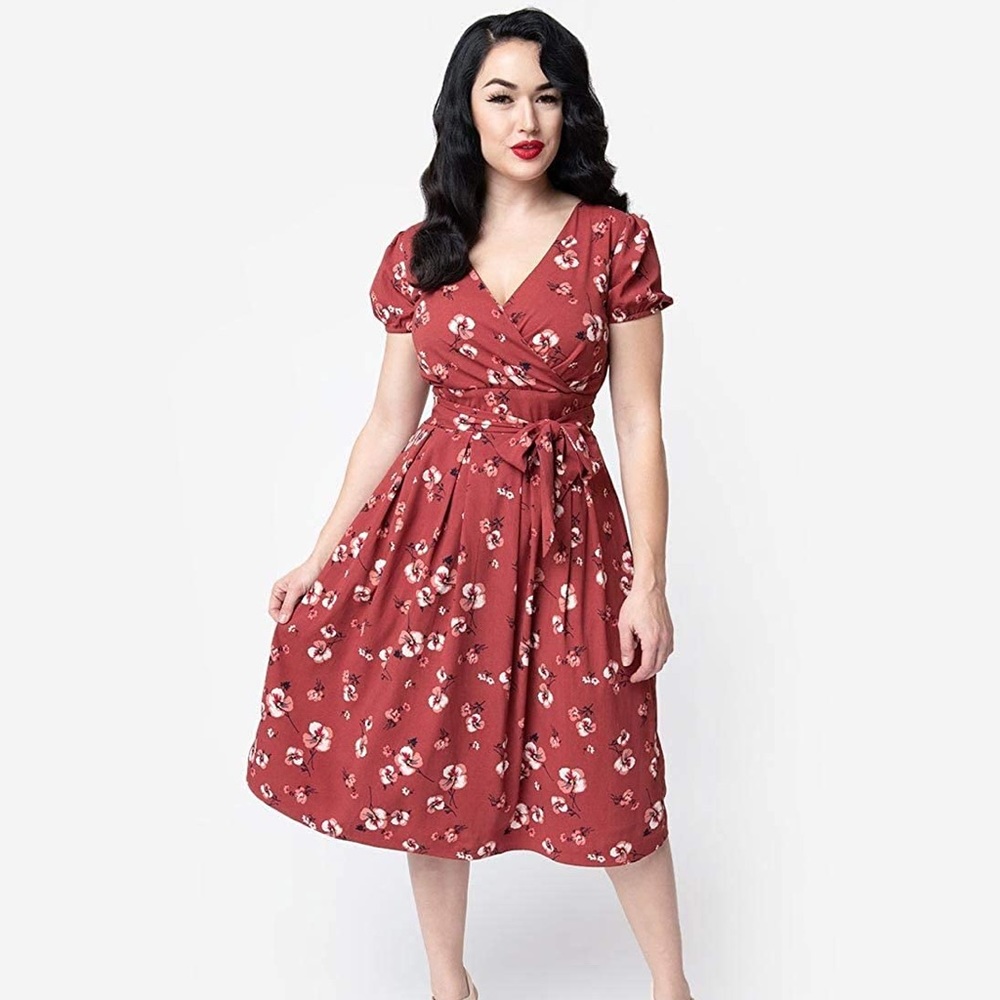 ISO Unique Vintage Dark Pink Dress XS